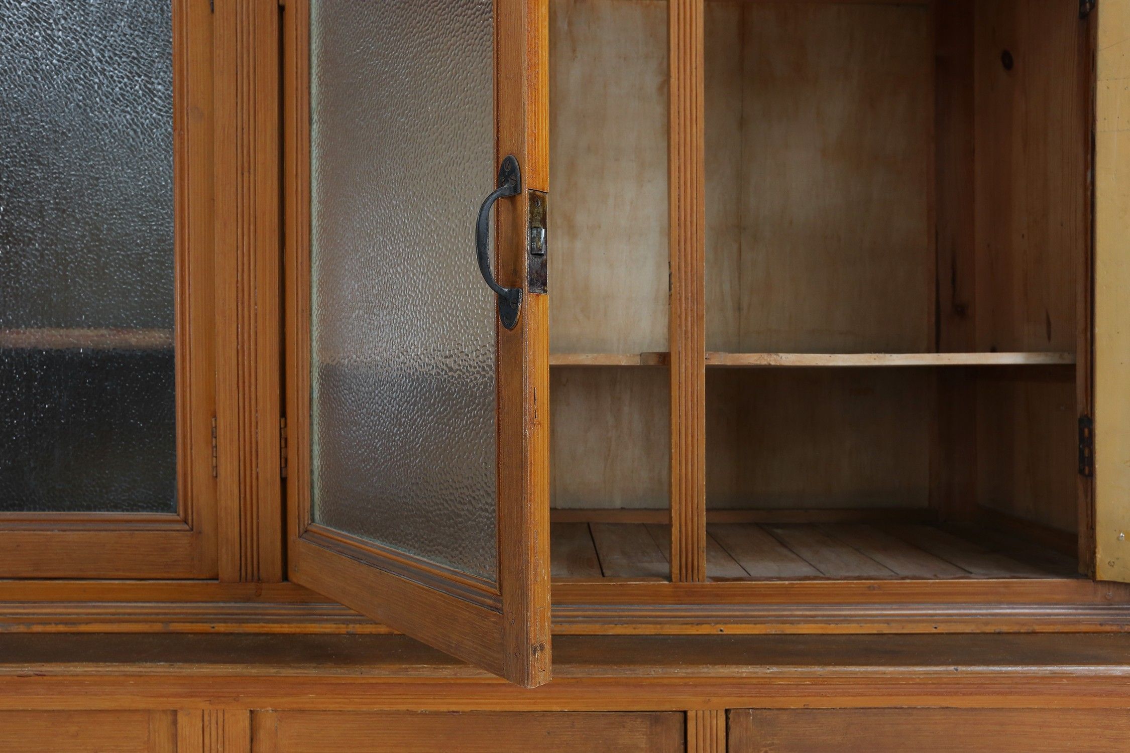 Impressive 12 doors monastery or display cabinet in pine, Belgium, 1890thumbnail